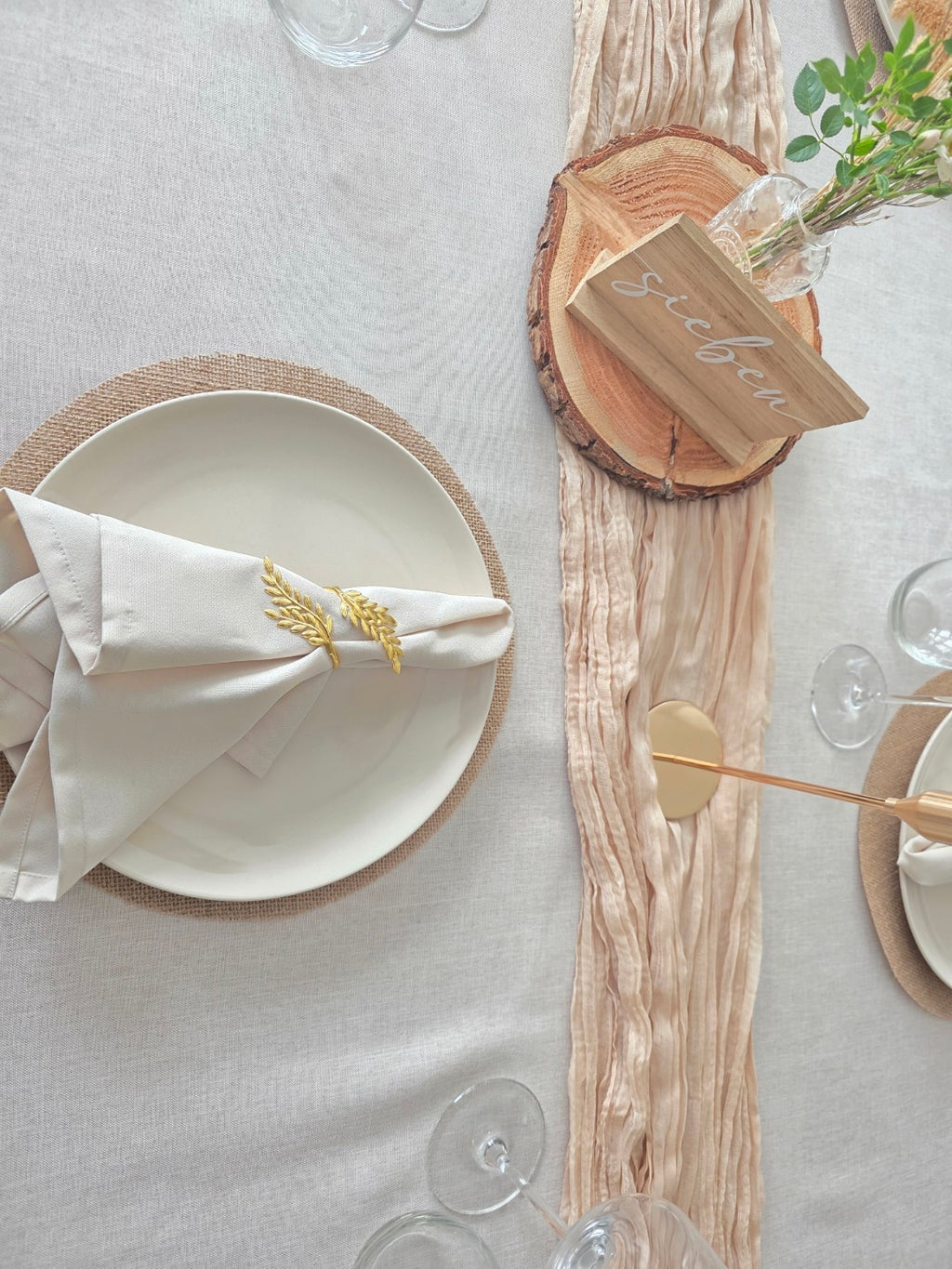 Stoffservietten Beige