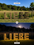 Palettenbuchstaben "LIEBE"