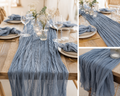Tischläufer  Rauchblau